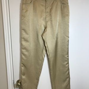 Vtg 80’s Gold Jean Pants Opal by Lorraine Wardy